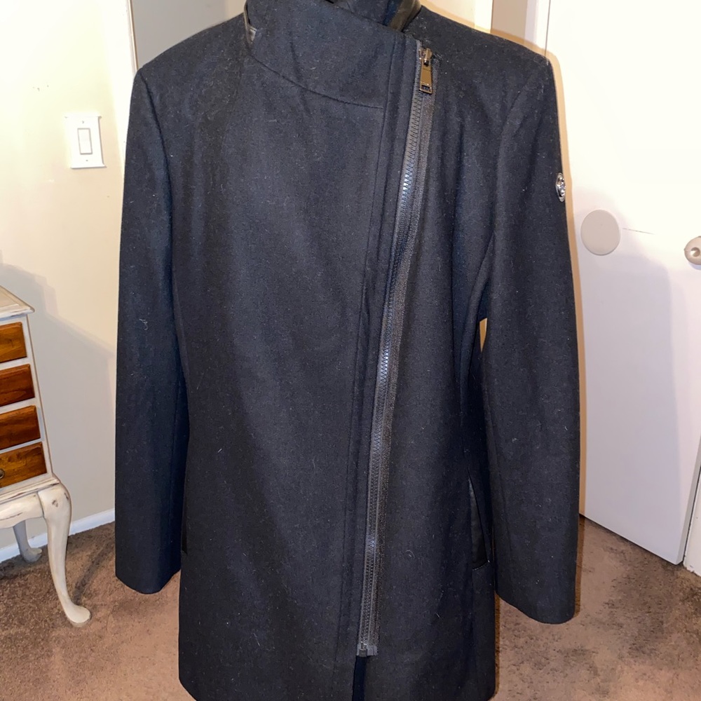 Calvin Klein Asymmetric wool coat - Picture 5 of 11